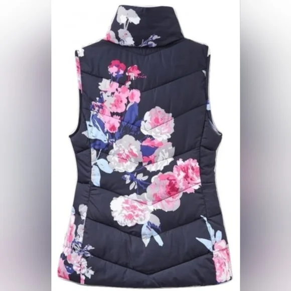 VGC Joules Merriton gilet RRP £55, fits UK size 8-10, quilted floral body warmer - Picture 6 of 16